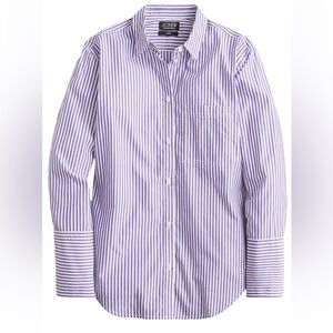 J. Crew
Garçon cotton poplin shirt in purple stripe